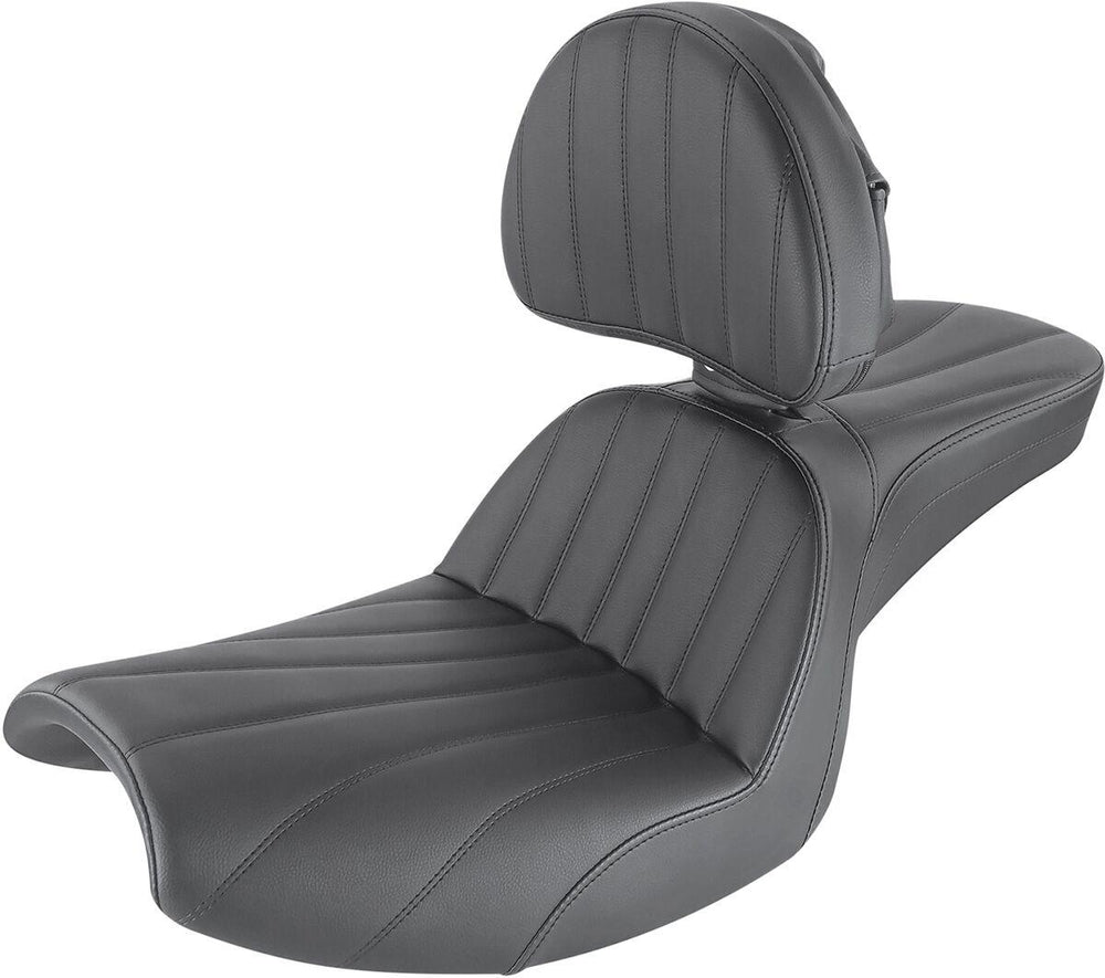 Saddlemen John Jessup Pro Series Step Up Seat For Harley Davidson FXR1340 1986-1994 Lattice Stitched - Black