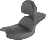 Saddlemen John Jessup Pro Series Step Up Seat For Harley Davidson FXR1340 1986-1994 Lattice Stitched - Black