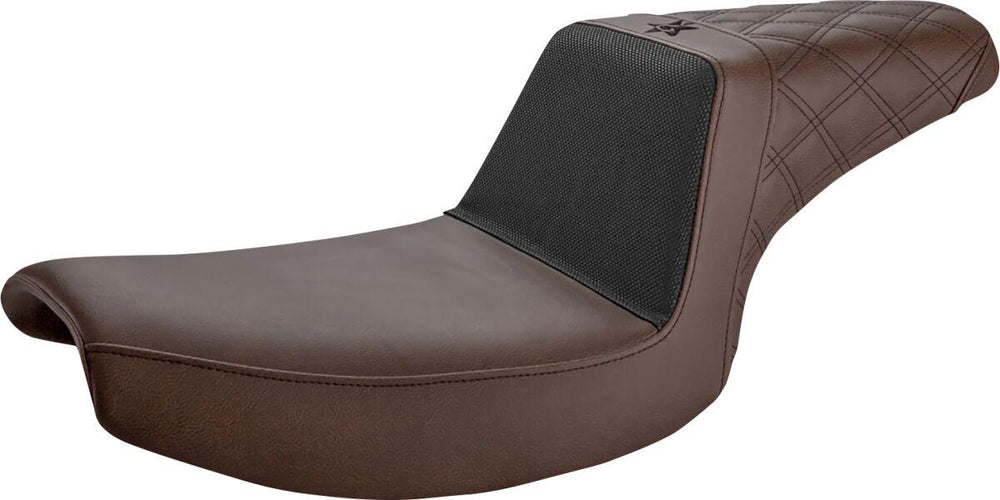 Saddlemen Unknown Industries Performance Gripper Seat For Harley Davidson FXR 1340 1986-1994 - Brown