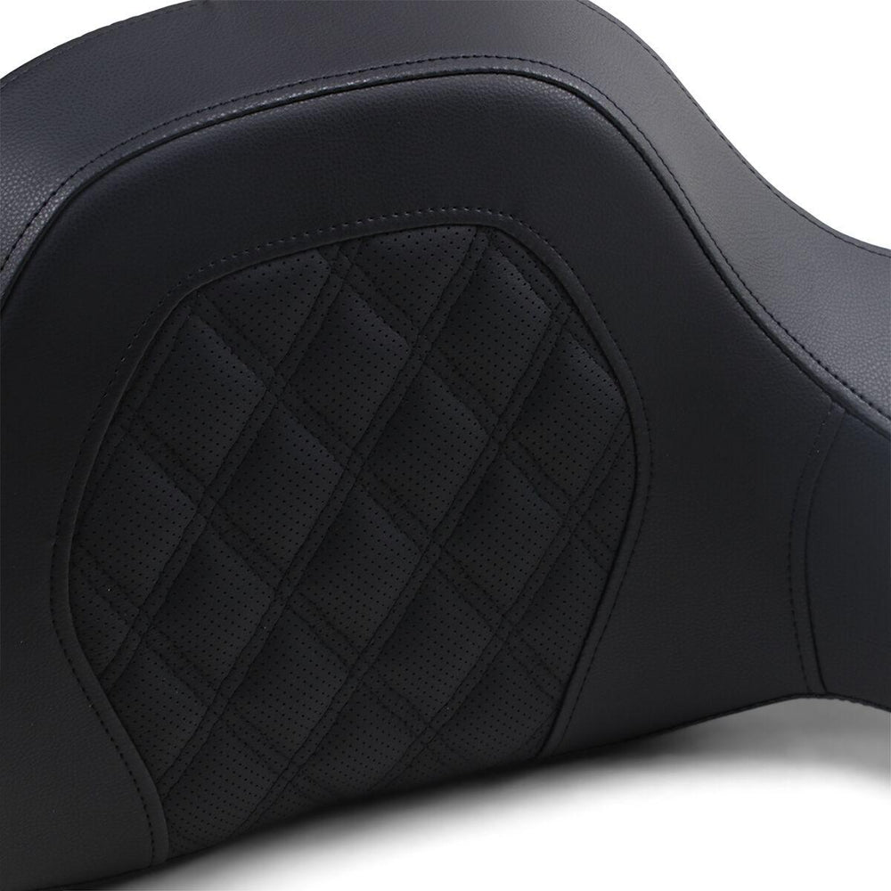 Saddlemen Roadsofa LS Lattice Stitched Tourpak Pad For Honda GL 1800 2018-2022 - Black
