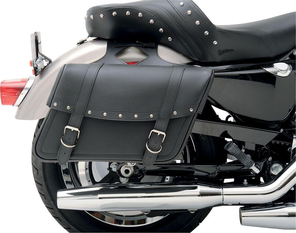 Saddlemen Highwayman Rivet Slant Style Saddlebags Set - Black