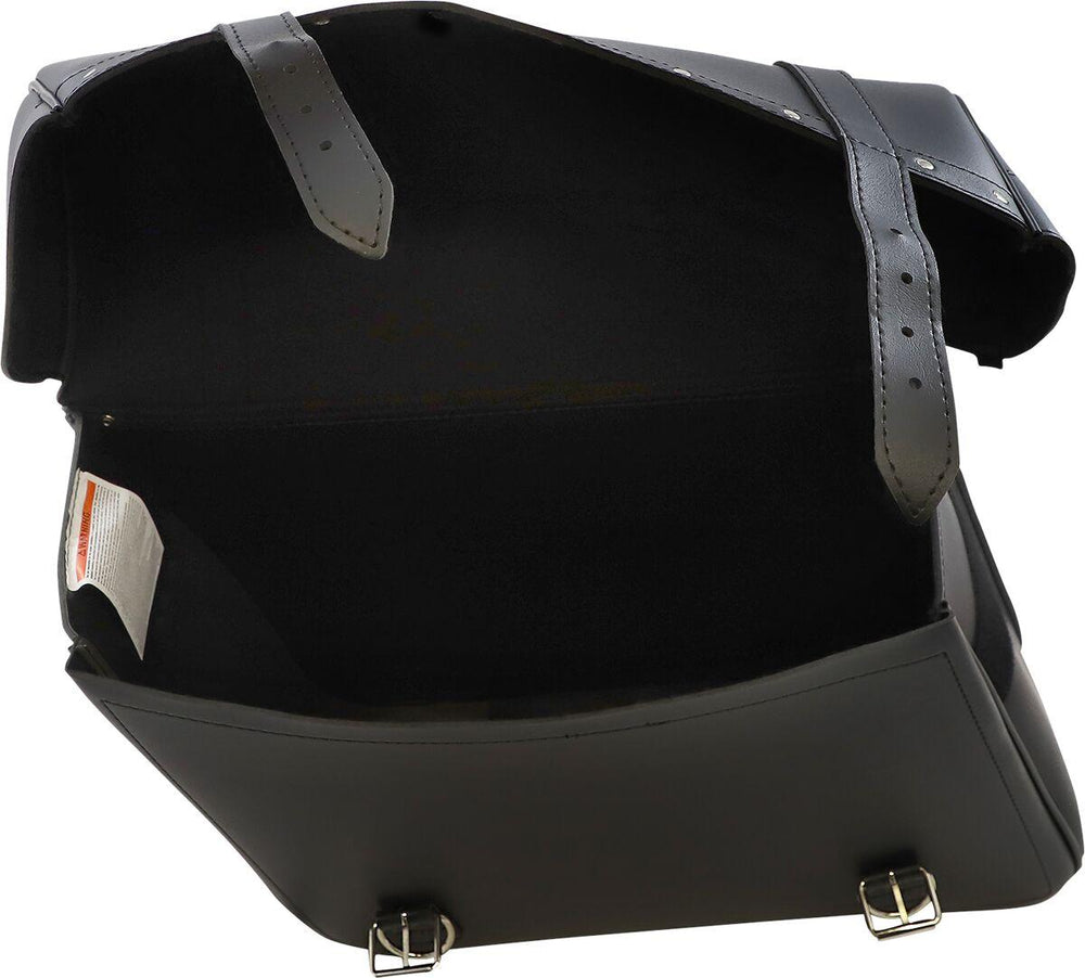 Saddlemen Highwayman Rivet Slant Style Saddlebags Set - Black