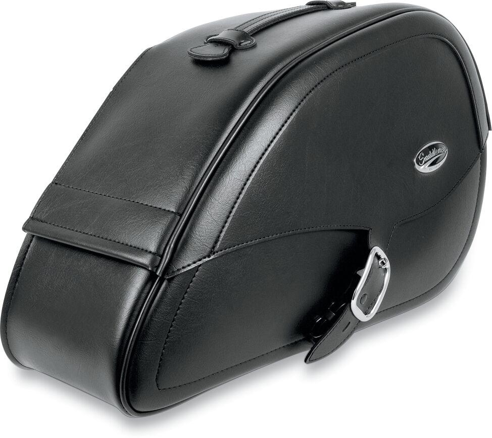 Saddlemen Rigid Mount Specific Fit Set Of Teardrop Saddlebags For Harley Davidson FXD 1340 1996-1998 - Black