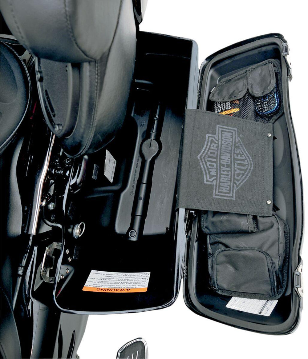 Saddlemen Saddlebag Lid Organizer Set For Harley Davidson FLHR 1340 1994-1998 - Black