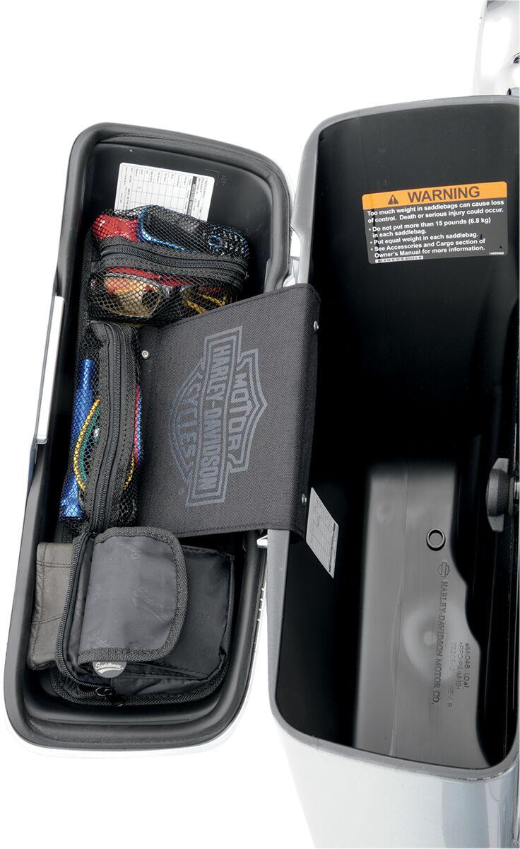 Saddlemen Saddlebag Lid Organizer Set For Harley Davidson FLD 1690 2012-2013 - Black