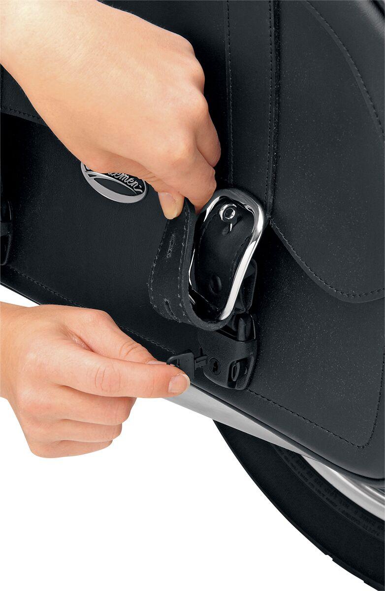Saddlemen Drifter Express Tail Bag - Black/Chrome
