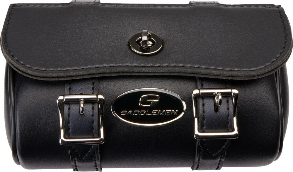 Saddlemen Drifter Front Tool Bag - Black/Chrome 8"