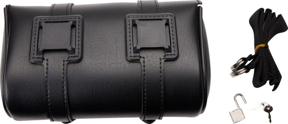 Saddlemen Drifter Front Tool Bag - Black/Chrome 8"