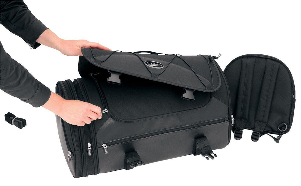 Saddlemen TR3300DE Deluxe Rear Rack Bag - Black/54.1L