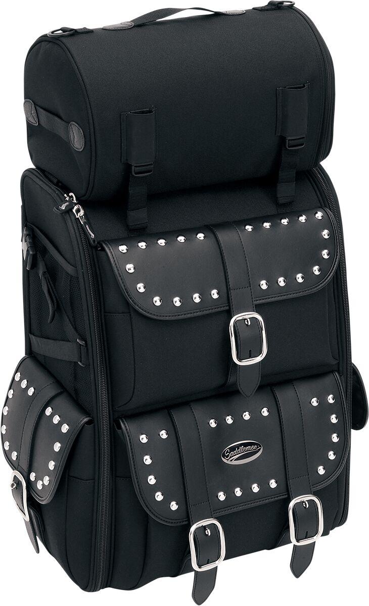 Saddlemen S3500S Deluxe Sissy Bar Rear Bag - Black/57.4L