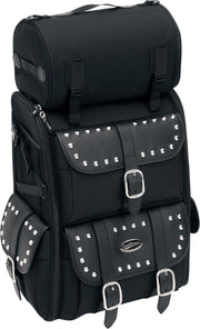 Saddlemen S3500S Deluxe Sissy Bar Rear Bag - Black/57.4L
