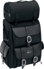 Saddlemen S3500 Deluxe Sissy Bar Rear Bag - Black/57.4L