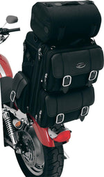 Saddlemen S3200DE Deluxe Sissy Bar Rear Bag - Black/57.4L