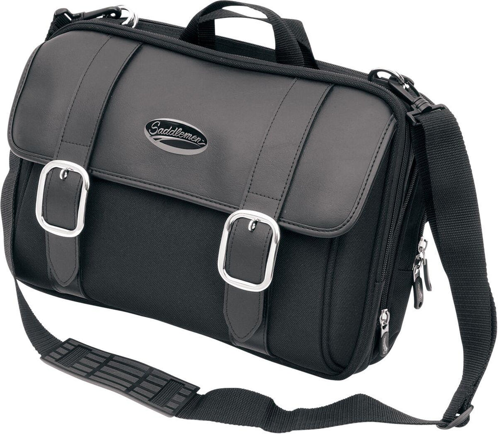 Saddlemen S3200DE Deluxe Sissy Bar Rear Bag - Black/57.4L
