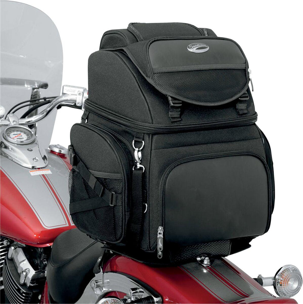 Saddlemen BR3400 Backseat/Sissy Bar Bag - Black/55.7L