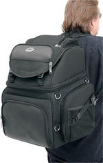 Saddlemen BR3400 Backseat/Sissy Bar Bag - Black/55.7L
