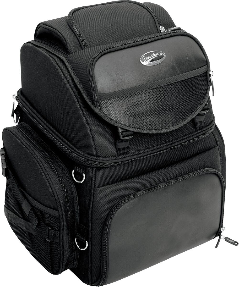 Saddlemen BR3400 Backseat/Sissy Bar Bag - Black/55.7L