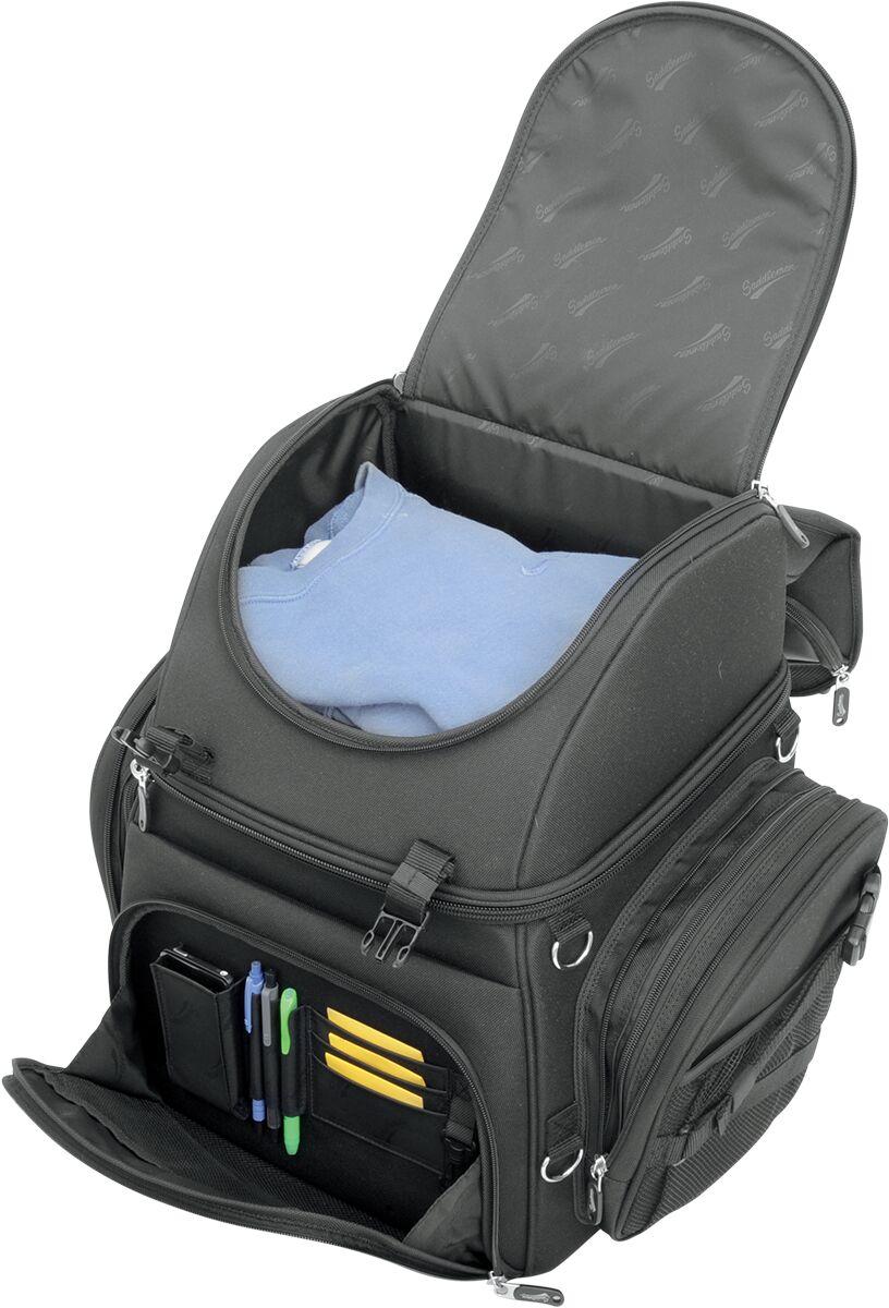 Saddlemen BR3400 Backseat/Sissy Bar Bag - Black/55.7L