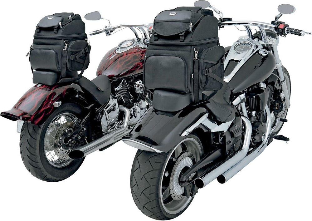 Saddlemen BR1800 Backseat/Sissy Bar Rear Bag - Black/29.5L