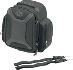 Saddlemen FTB1500 Sport Sissy Bar Rear Bag - Black/Chrome/Grey