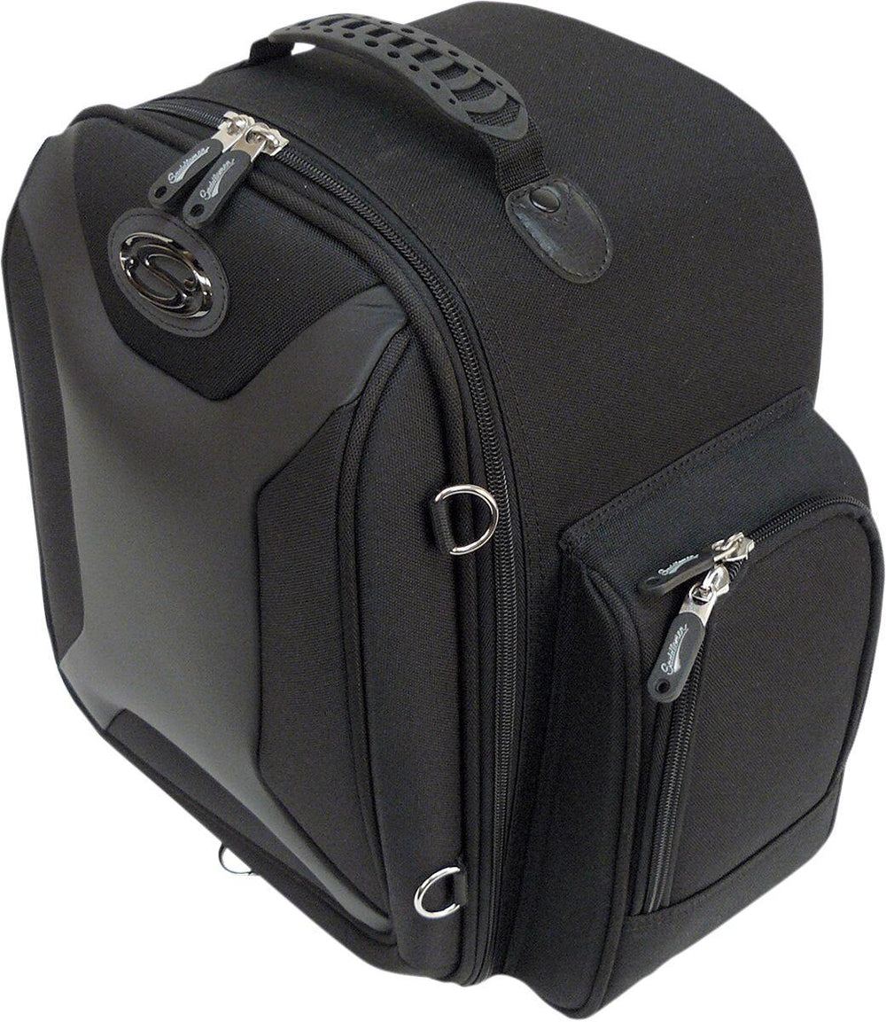 Saddlemen FTB1500 Sport Sissy Bar Rear Bag - Black/Chrome/Grey