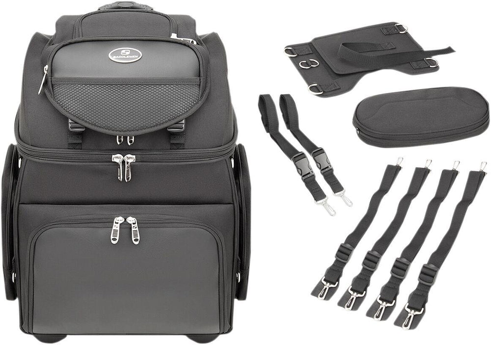Saddlemen BR4200 Sissy Bar Bag - Black/55.7L