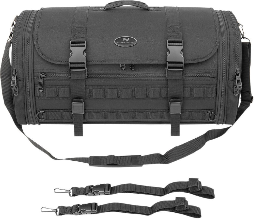 Saddlemen TR3300 Tactical Deluxe Rack Bag - Black/54.1L
