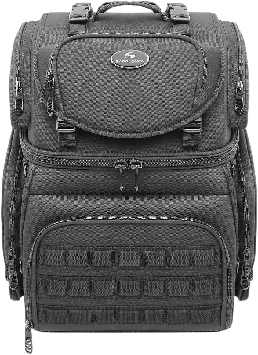 Saddlemen BR3400 Tactical Sissy Bar Bag - Black/55.7L