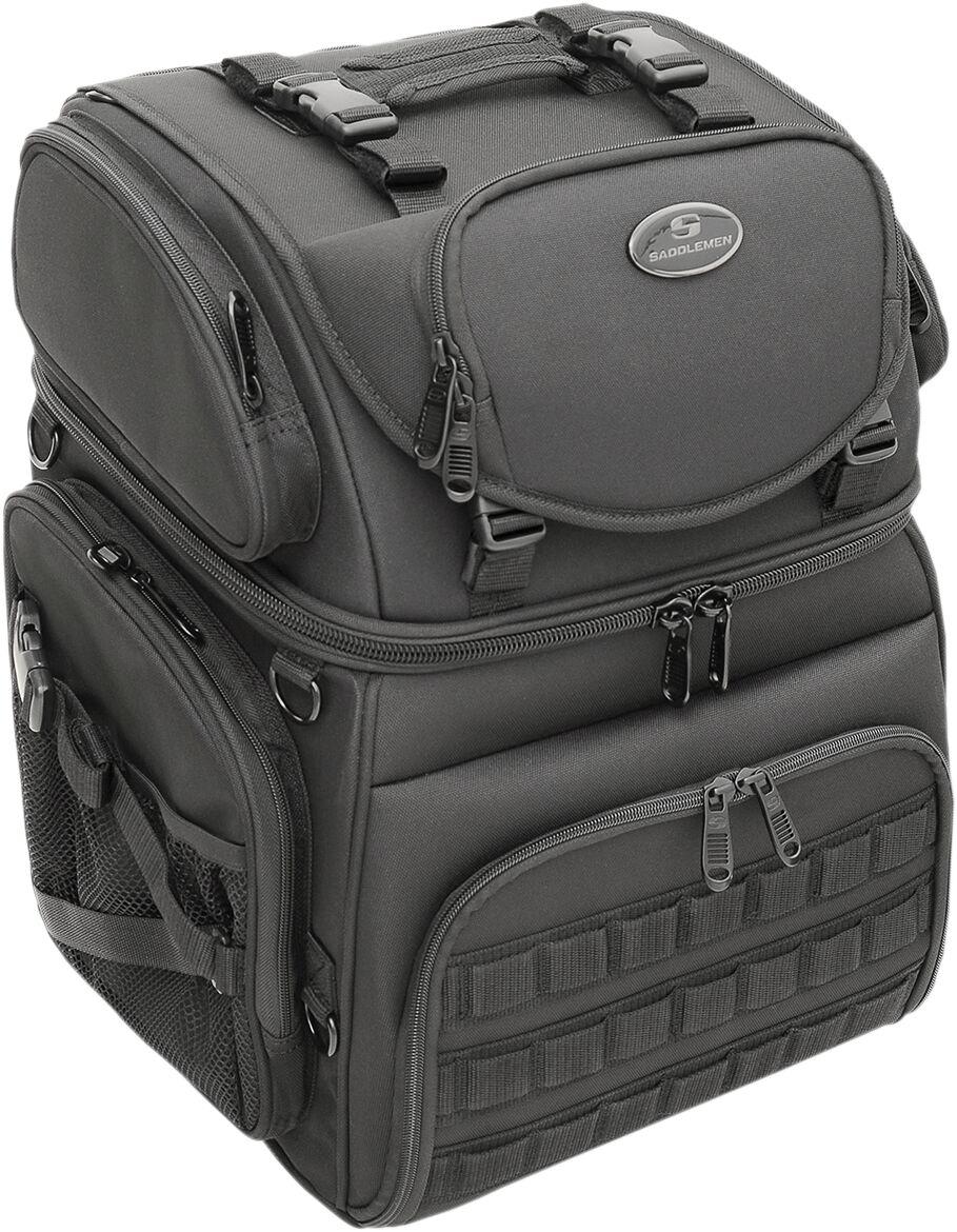 Saddlemen BR3400 Tactical Sissy Bar Bag - Black/55.7L