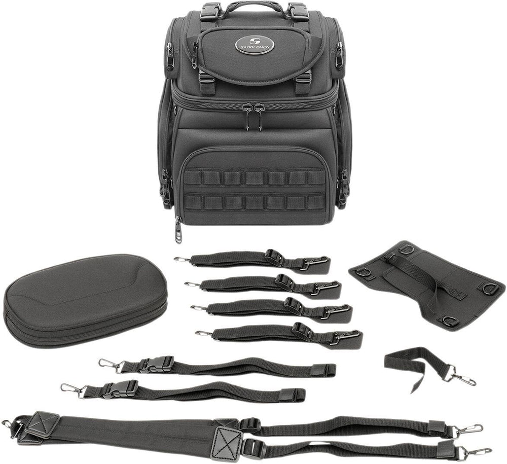 Saddlemen BR1800 Tactical Sissy Bar Bag - Black