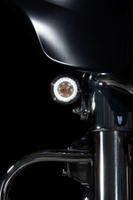 Custom Dynamics ProBeam Amber White Dynamic Ringz For Harley Davidson FLFB 1750 2018-2019 Smoke