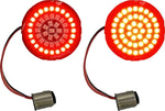 Custom Dynamics Genesis 4 Red Ring LED Turn Signal Inserts For Harley Davidson FLFB 1750 2018-2019 Rear