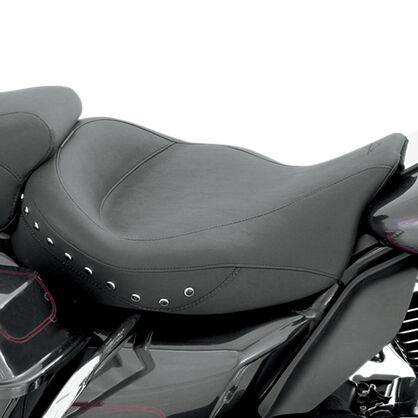 Mustang Studded Super Wide Solo Seat For Harley Davidson FLHR 1584 2008 - Black