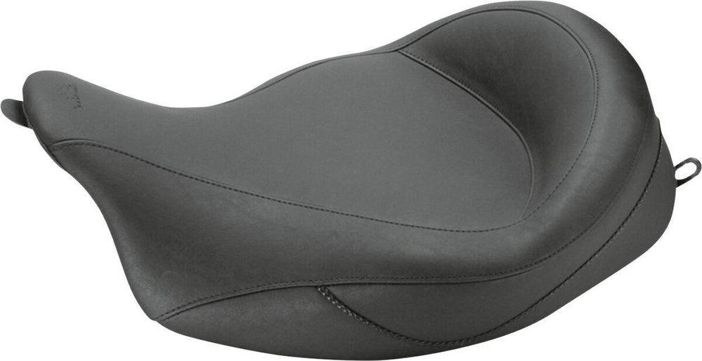 Mustang Super Wide Solo Vinyl Seat For Harley Davidson FLHR 1584 2008 - Black