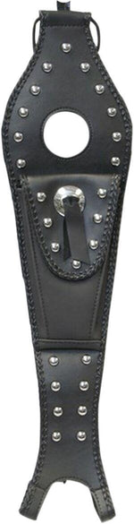Mustang Tank Bib with Pouch For Harley Davidson XL 1200 C 2004-2020 - Black Silver