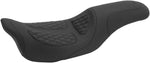 Mustang Dave Perewitz Signature Series Fastback 2 Up Seat For Harley Davidson FLHR 1584 2008 - Black