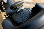Mustang One Piece Deluxe 2 Up Touring Seat For Harley Davidson FLH 1868 2021 - Black