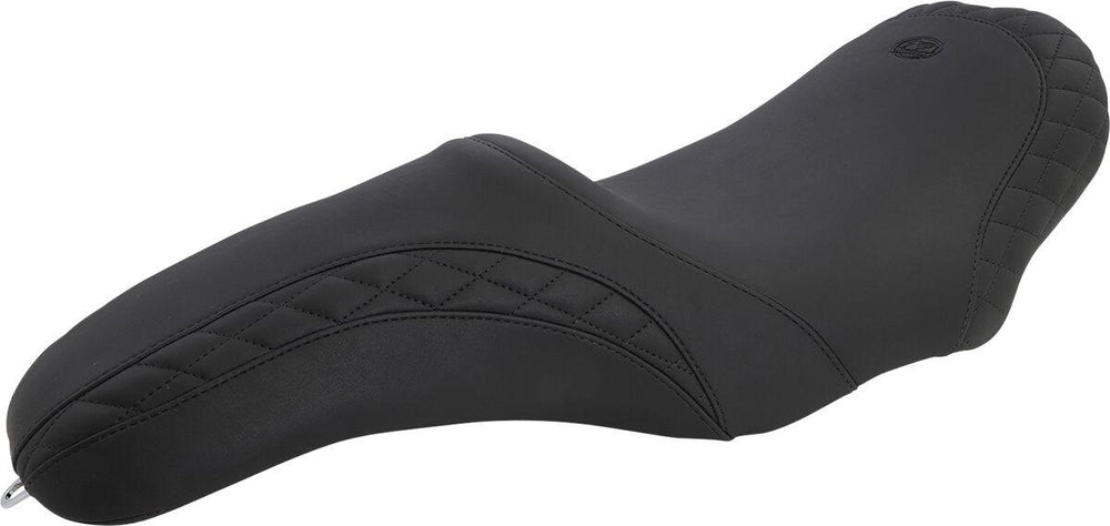 Mustang Tripper Fastback Seat for Yaffe Tank For Harley Davidson FLH 1868 2021 - Black
