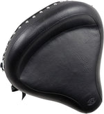 Mustang Wide Vintage Concho Solo Seat For Harley Davidson FLST 1340 1987-1990 - Black