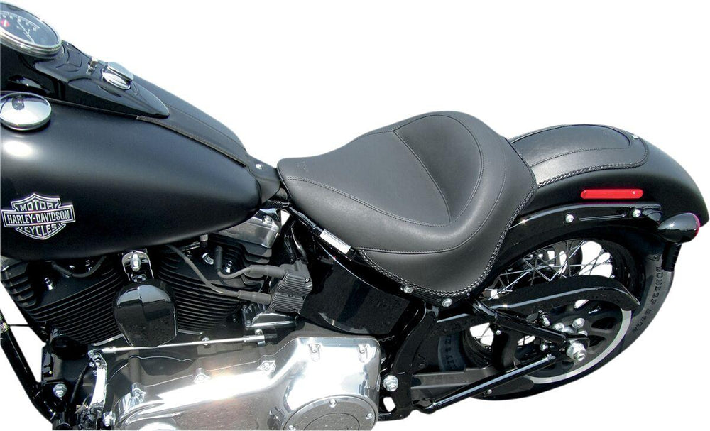 Mustang Wide Vintage Solo Seat For Harley Davidson FLS 1690 2012-2016 - Black