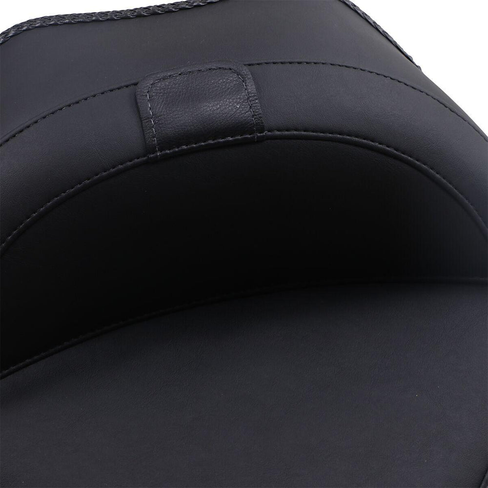 Mustang Wide Solo Seat with Removable Backrest For Harley Davidson FLS 1690 2012-2016 - Black