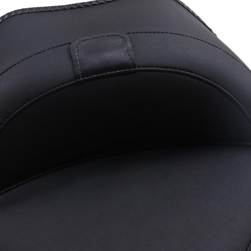 Mustang Wide Solo Seat with Removable Backrest For Harley Davidson FLS 1690 2012-2016 - Black