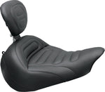 Mustang Solo Touring Breakout Seat For Harley Davidson FXSB 1690 2013 - Black