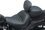 Mustang Max Profile Passenger Touring Seat For Harley Davidson FXFB 1750 2018-2019 - Black