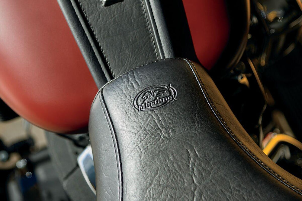Mustang MX Tour Solo Seat For Harley Davidson FLDE 1750 2018-2020 - Black
