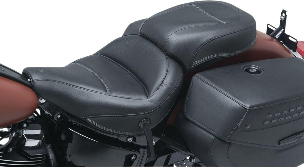 Mustang MX Tour Solo Seat For Harley Davidson FLDE 1750 2018-2020 - Black