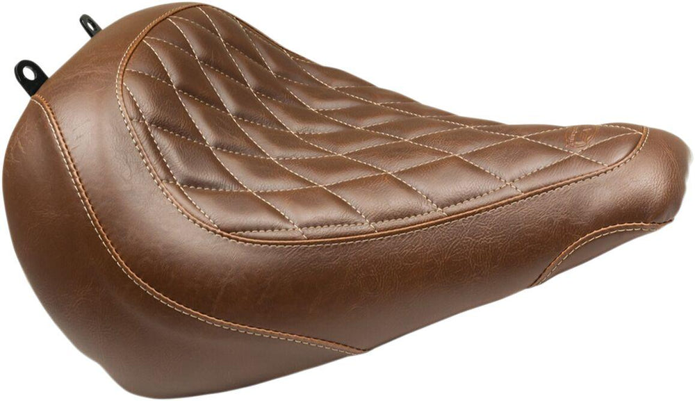 Mustang Wide Tripper Solo Seat For Harley Davidson FLFB 1750 2018-2020 - Brown