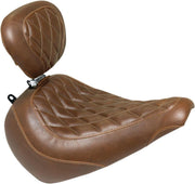 Mustang Wide Tripper Solo Seat For Harley Davidson FLFB 1750 2018-2020 - Brown
