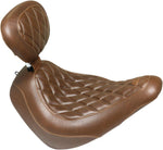 Mustang Wide Tripper Solo Seat For Harley Davidson FLSB 1750 2018-2021 - Brown