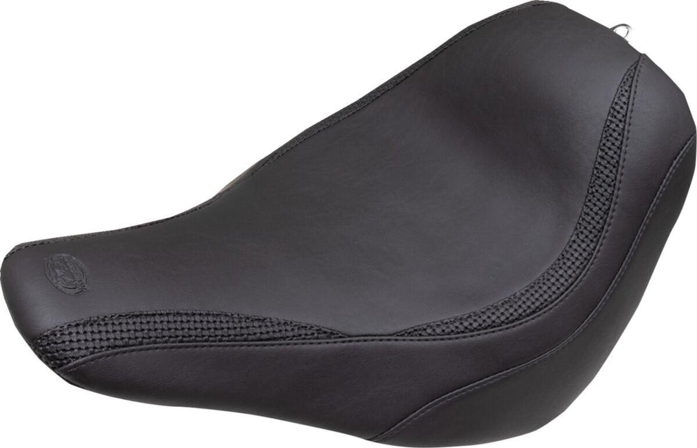Mustang Runaround Basketweave Solo Seat For Harley Davidson FXLRS 1923 2024 - Black